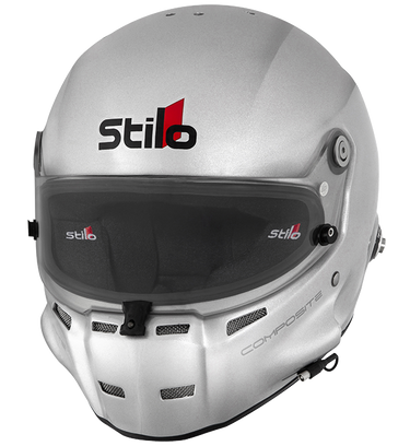 Stilo ST5.1 GT Composite Helmet SA2020 Front View Gloss Silver Image